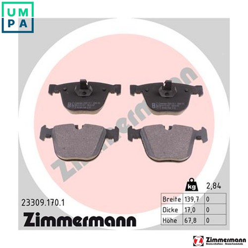 Brake pad set - pad,