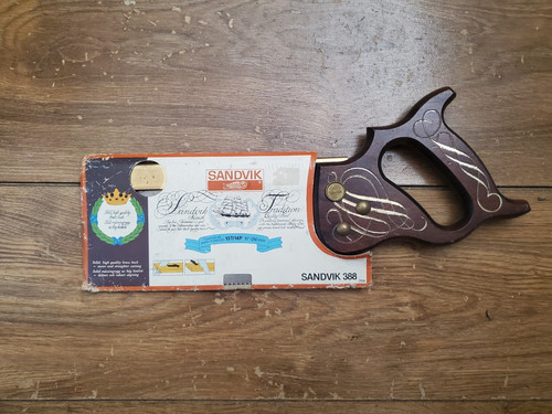 Sandvik tenon saw - brass, backed