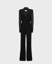 Reiss Lennon Tux Jumpsuit UK Size 10 Black