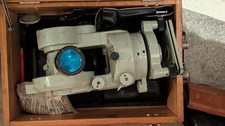 Theodolite in Original Wooden Case Vintage MOM Budapest Ta-D41