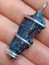 Fume Plated Kyanite pendant