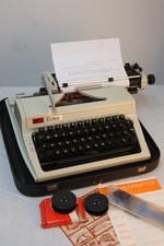 Vintage Erika Daro Model 105 Typewriter with Case & instructions