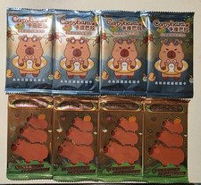 Capybara Trading Cards Shiny Cards Kids Gift 8xPacks New Sealed Stocking Fillers
