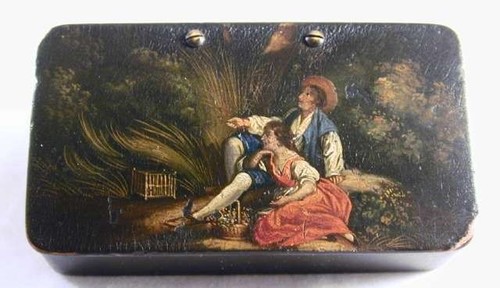 Antique stobwasser paper mache - stobwasser,