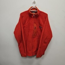 Patagonia Y2K Mars R2 Regulator Polartec Orange Jacket Grid Fleece Size Large
