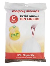 Morphy Richards 50L x 20 Extra Strong Bin Liners, LAST FEW!!!!!!  FREE POSTAGE