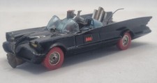 Vintage Corgi Batmobile With Batman Figure Red Tyres Variant Model Diecast