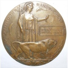 WW1 Death Penny Plaque HORACE