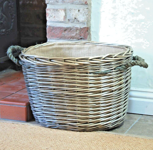 Oval natural willow rope
