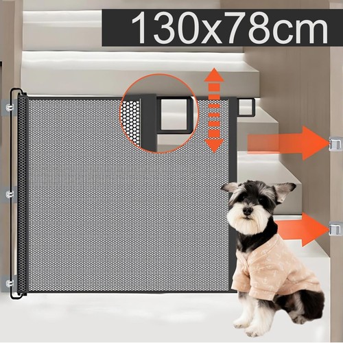 Retractable pet dog gate - retractable,