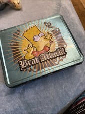 Vintage Bart Simpson Lunchbox Tin Some Wear To Tin As Shown In Photos