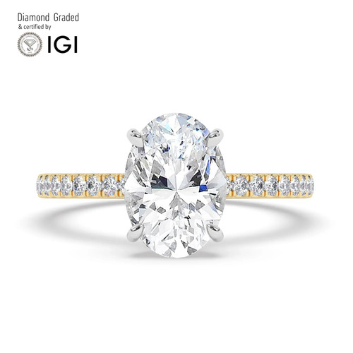 Oval diamond engagement ring - engagement,