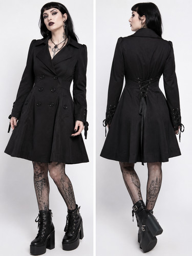 Black military gothic - black,