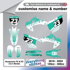 HUSQVARNA MX Graphics Kit Motocross Graphics ALL MOTOCROSS MODELS 50cc - 450cc