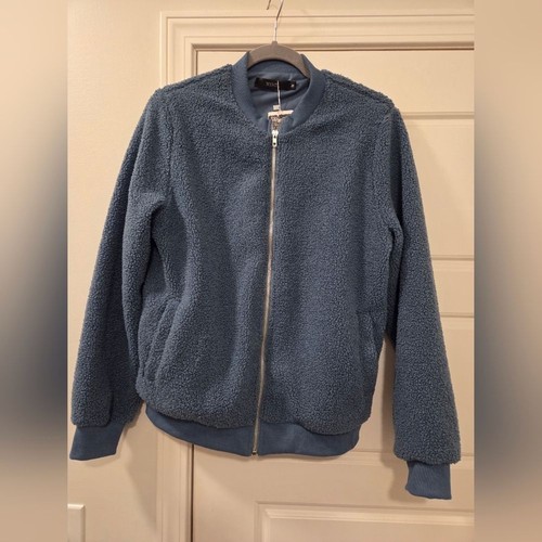 Cozy blue bomber - bomber, jacket