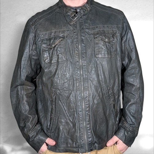 Vintage 80s biker leather - vintage,