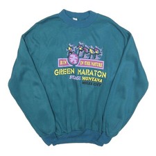 Womens blue sweatshirt run - sweatshirt,