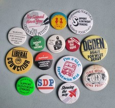Vintage Political Badge Bundle