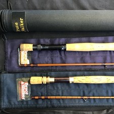 2 x vintage Bruce & Walker Hexagraph fly fishing rods