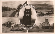 Good Luck from Auchtermuchty Black Cat & Fife Scotland Views Cats J.B. White Ltd