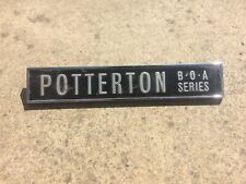 Potterton BOA SERIES - Metal Badge Sign - Rare Motif off Heating Boiler