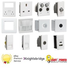 Curved Edge Euro Data Module Switches and Sockets Knightsbridge