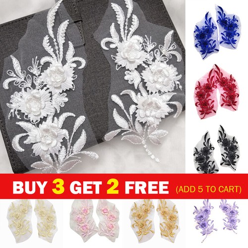 Pair embroidery lace - 1,