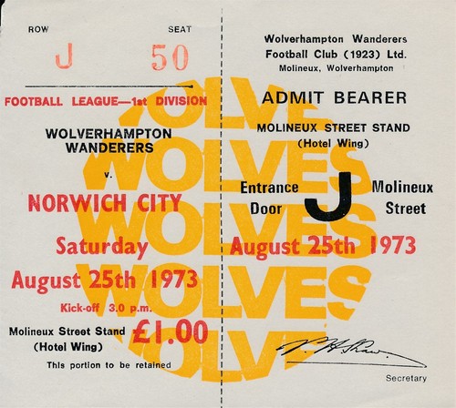 Ticket wolves norwich city - wolves,