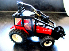 RARE BRITAINS 6.5” VOLVO VALMET 805 Red LOGGING TRACTOR Toy Model 1986 VINTAGE 2