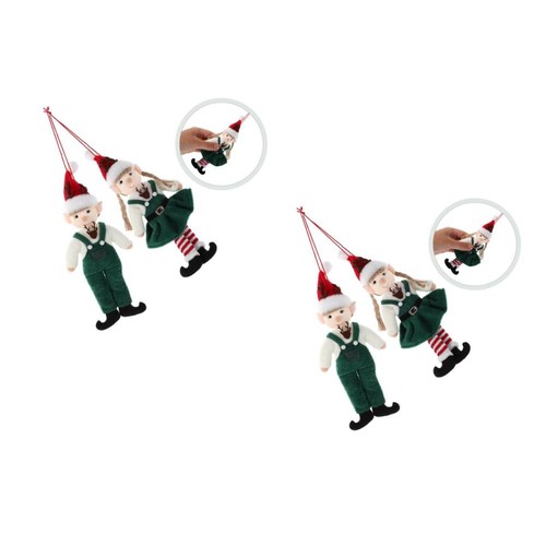 Pcs christmas elf figurines - 4,