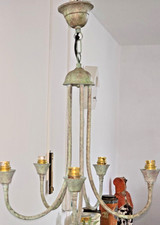 Classic distressed copper 5 Arm Ceiling Light Fitting Chandelier Bedroom Lounge