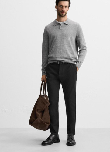 Zara the melange black pant - the,