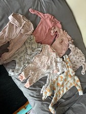 Girls 0-3 months pyjamas