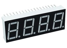 2 x Red 0.56" 4 Digit Seven 7