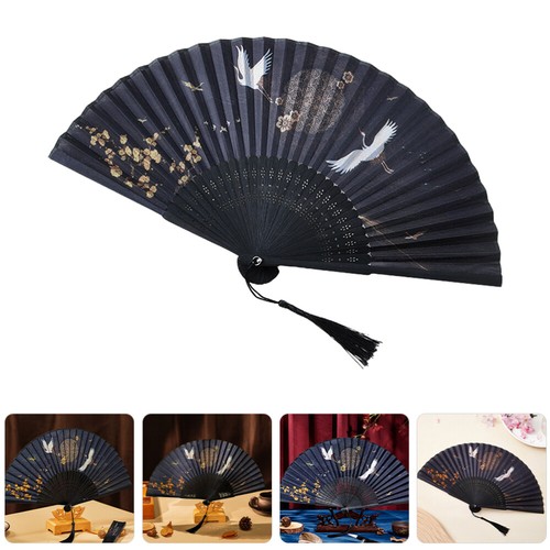 Peacock folding fan japanese - ,