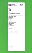 TfGM Bus Timetable - 23: Trafford Centre & Stockport - Stagecoach - March 2024