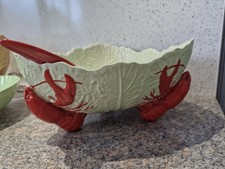 Vintage Carlton Ware Lobster Footed Leaf Bowl Made in England