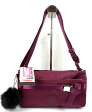 Kipling Special Edition 'Jacy' Small Shoulder/Crossbody Bag - Purple Satin - New
