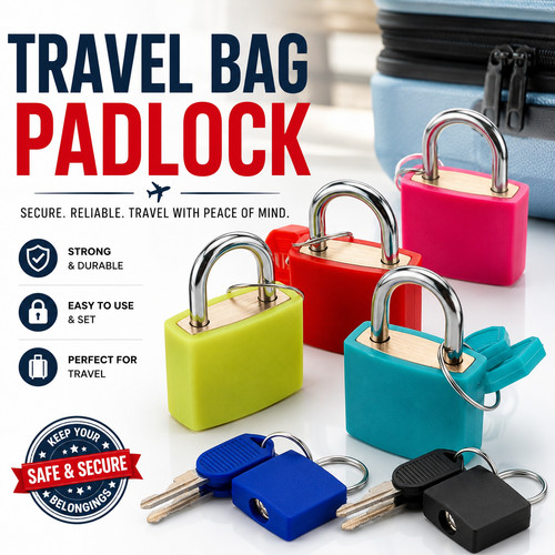 Luggage padlock travel - luggage,