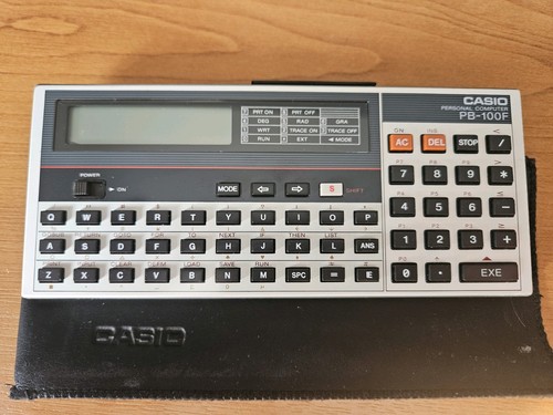 Casio 100f pocket computer - casio, pb-100f