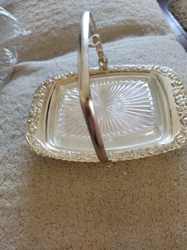 Silver tray and - tray, lid