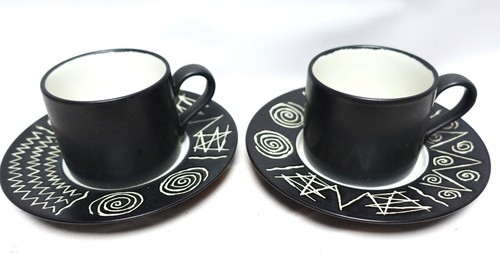 Habitat scraffito cups - 2, x