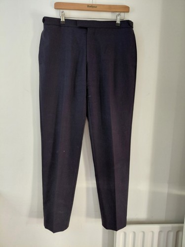 Reiss flannel trousers - trousers, navy