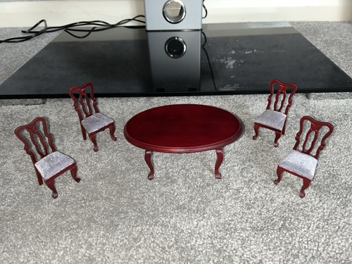 Doll house furniture table and - house,