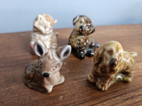 Vintage animal whimsies - whimsies, x4