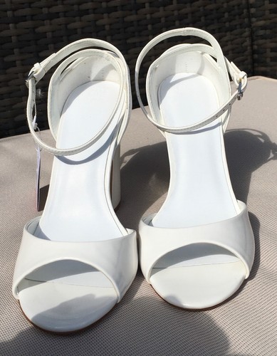 Bnwt zara white patent leather - bnwt,
