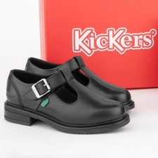 Kickers Girls Shoes Black Kids