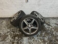 MERCEDES-BENZ C CLASS W205 5 SPOKE AMG ALLOY WHEELS SET C220 C250d 4x18” GENUINE