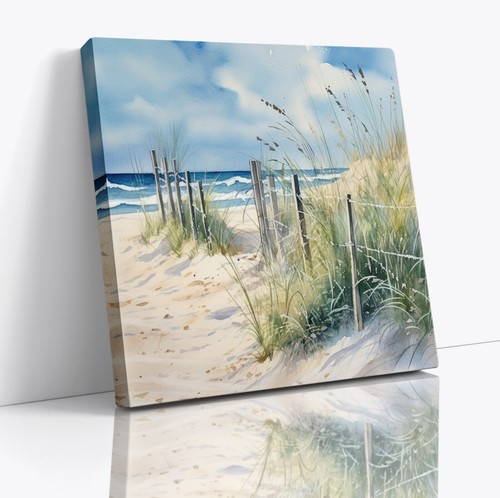 Seascape beach canvas painting - canvas,