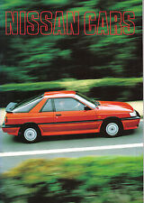 Nissan Range Micra Sunny Bluebird Silvia Laurel 300 C ZX 1986-87 UK Brochure